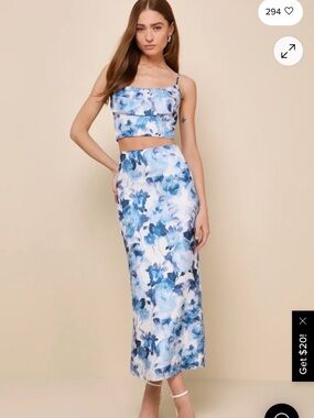Lulus | Dresses | Lulus Andria Slate Blue Embroidered Strapless Maxi Dress  | Poshmark